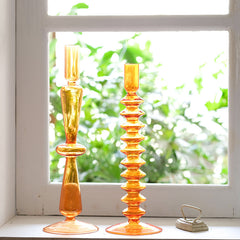 Hooux Danish Pastel Colorful Layered Candle Stick