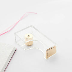 Hooux Aesthetic Acrylic Transparent Tape Cutter