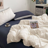 Hooux Dusty Shades Plain Bedding Set