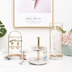 Hooux Elegance Golden Jewelry Storage
