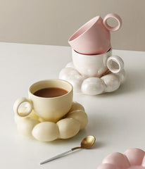 Hooux Chubby Floral Cup And Saucer Set