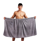 Hooux Soft Quick Dry Man Wearable Bath Towel with Pocket Soft Mircofiber Magic Swimming Beach Towel Blanket 70*140cm
