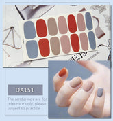 Hooux Nail Sticker Full Cover Sticker Wraps Decorations DIY Manicure Slider Nail Vinyls Nails Decals Manicure Art