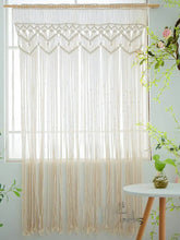 Hooux Macrame Bohemian Tapestry 100% Hand-woven Cotton Wall Hanging For Door Window Curtain Hanger Decoration Wedding Décor 130*180cm