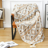 Hooux Textile City Retro Decorate Cover Blanket Winter Thick Navajo Style Sofa Towel Home Knitted Throw Bedspread 130x200cm