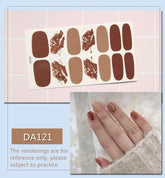 Hooux Nail Sticker Full Cover Sticker Wraps Decorations DIY Manicure Slider Nail Vinyls Nails Decals Manicure Art