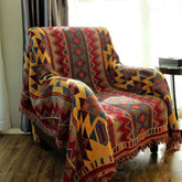 Hooux Plaid Knitted Cotton Blanket Bohemia Stitch Sofa Cover for Living Room Jacquard Coverlet Home Decor Bedspread on the Bed