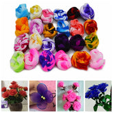 Hooux 5PCS Multicolor Nylon Stocking Ronde Flower Material Tensile Stocking Material Accessory Handmade Wedding Home DIY Flower Crafts