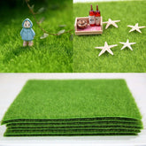 Hooux 15/30cm Grass Mat Green Artificial Grassland Moss Lawn Turf Carpet DIY Micro Landscape Home Floor Aquarium Wedding Decorations