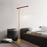 Hooux Linear Wood LED Floor Lamp Modern minimalist replica lamp designer led living room decoration bedside vertical loft floor lamp