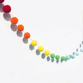 Hooux 2.5Meter Colorful Pompom Pendant Garland Ins Nordic Series Wool Felt Ball String DIY Handmade Nursery Children Room Decor