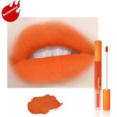 Hooux Velvet Orange Lipstick Brighten Skin Matte Lipsticks Waterproof Long Lasting Lip Stick Lip Tint Women Korean Cosmetic Lip Glaze