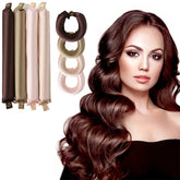 Hooux No-heat Flexi Curling Rod Curler to Sleep In Heatless Curlers For Hair Satin Covered Overnight Curler Hair Rollers Curl Headband