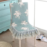 Hooux Universal Size Lace Seat Cushion Jacquard Multi Color Comfort Chair Covers Home Office Wedding Chair Decoration Protective Cover