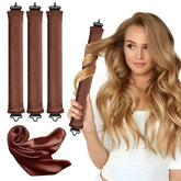 Hooux Heatless Velvet Hair Curler Rods Lazy Curls Rolller Heatless Curls Overnihght Heatless Blowout Styling Tool Hair Curler To Sleep