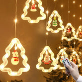 Hooux Christmas Wish Ball LED Fairy Curtain Light String Wedding Holiday Garland Lamp for Home Room Party Decoration Navidad