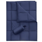 Hooux Down Throw Blanket Comforter Windproof Water-Resistant Camping Blanket Packable for Sofa Traveling Lightweight Warm