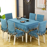 Hooux Thick Tablecloths Chair Cover Low Luxury High Grade Cushion Multiple Options Wedding Home Decoration Comfort Table Cloth