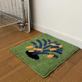 Hooux Tufting Seat Mat Soft Round Square Floral Splash Firework Floor Chair Sofa Cushion Pad Home Office Chic Cozy Decor 40x40cm