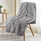 Hooux Thickened Fluffy Blanket Warm Spring Bedspread on the bed Stitch plaid sofa cover Double side blankets and throws for Home decor