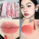 Hooux Matte Lip Gloss Waterproof Easy To Wear Velvet Rose Red Brown Lip Mud Nude Long Lasting Liquid Lipsticks Lips Makeup Cosmetics