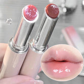 Hooux Clear Water Light Solid Lip Gloss Jelly Pink Lip Tint Mirror Glass Lip Glaze Moisturising Lipstick Pencil Korean Makeup Cosmetic