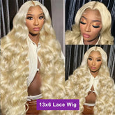 Hooux 30 38 Inch Honey Blonde 613 HD Lace Frontal Wigs 13x6 Body Wave Human Hair 100% Brazilian 13x4 Lace Front Wig For Black Women