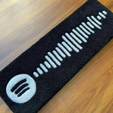 Hooux Spotify Music Codes Rug Digital Printing Technology Simple Housewarming Gift Handmade Non-Slip Decorative Carpet