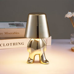 Hooux Touch LED Night Light Nordic Style Thinker 5V USB Desk Lamp For Bedroom Bedside Bar Creative Lighting Gift Table Decorative Lamp