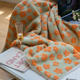Hooux Fresh Fluffy Plush Blanket Thickened Warm and Soft Multi-scene Nap Air Conditioning Bedroom Shawl Sofa Travel Blankets