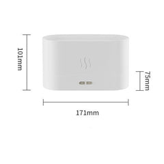 Hooux USB Simulation Flame Night Light with 180ML Water Tank Humidifier Suitable for Bedroom Living Room Office Atmosphere Desk Lamp