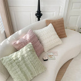 Hooux 45x45cm Rabbit Plush Sofa Throw Pillow Home Decor Pillowcase Living Room Office Chair Waist Rest Pillow Cushion With Pillow Core