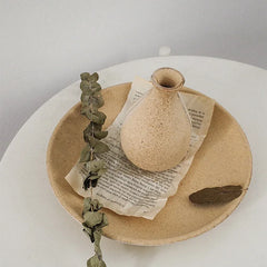 Hooux Wooden Flower Vase Retro Art Flower Bottle Dining Table Decorations Nordic Room Tabletop Ornament Living Room Decoration Ваза