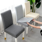Hooux Modern Minimalist Elastic Seat Cover Thick Knitted Plaid Chair Covers Multi Color Dustproof Anti Slip Comfort Soft Cushion