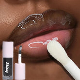 Hooux Translucent Black Sugar Lip Oil Water Gloss Jelly Tint Mirror Lip Glaze Moisturizing Lipstick Lighten Lip Clear Lipstick Makeup