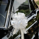 Hooux 2/4/10Pcs Wedding Car Bow Ribbons Christmas Gift Wrap Packaging Decoration DIY Craft Flowers Birthday Party Supplies Valentines