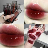 Hooux Liquid Lipstick 6 Color Mirror Dyeing Lip Gloss Moisturizer Waterproof Long Lasting Lip Tint Korean Natural Makeup Cosmetic