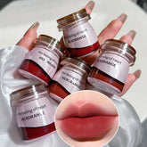 Hooux 6 Color Matte Lipstick Canned Pudding Lipstick Pink Lip Gloss Long Lasting Lip Glaze Not Fading Lasting Lip Makeup Cosmetics
