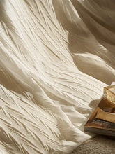 Hooux Retro Living Room Blackout White Tulle Transparent French Light Luxury Bedroom Minimalist Door Curtain Balcony Home Decoration