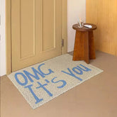 Hooux PVC Letters Welcome Doormat Nordic Cuttable House Entrance Mat Rug Carpet Anti Dust Floor Pad Outdoor Aesthetic Home Room Decor