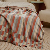Hooux Nordic Style Class A Cotton Bedroom Office Knitted Geometric Stripe Pattern Blanket Simple Ins Nap Casual Sofa Cover Blanket