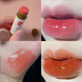 Hooux Fruit Lip Balm Moisturizing Clear Lip Primer Mask Cute Jelly Tinted Lip Gloss Stick Lighten Lines Change Color Lipstick Lip Care