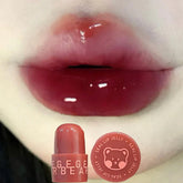 Hooux Mirror Clear Lipstick Bear Seal Lip Gloss Waterproof Moisturizing Lasting No Fading Lip Glaze Makeup for Women Korean Cosmetics