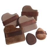 Hooux 6 PCS Chocolate Makeup Sponge Set Cosmetics Puffs Powder Puff Set Soft Wet And Dry Air Cushion Puff Beauty Makeup Tools