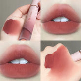 Hooux Velvet Matte Lipstick Cream Sexy Red Lip Tint Moisturizing Long Lasting Lip Gloss Waterproof Makeup Korean Cosmetics 6 Color