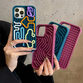 Hooux Funny DIY Pattern Phone Case For iPhone 15 Pro 12 13 14 Pro Max Cover Shockproof Silicone Cases For Apple 14pro 16 Cute Funda