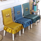 Hooux Non-slippery Dining Table Chair Cover Four Seasons Seat Cushion Covers European Style Household Wedding Decoration Supplies