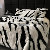 Hooux Faux Fox Fur Blanket for Winter Autumn Warm High Quality Plush Luxury Weighted Blankets for Bed High-end Sofa Blanket Throw