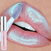 Hooux 6 Colors Laser Holographic Lip Gloss Liquid Lipstick Mermaid Pigment Longlasting Glitter Lipgloss Waterproof Metallic Lip Makeup