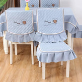 Hooux Modern Minimalist Chair Cover Tablecloth Luxury Seat Cushion Multiple Anti Slip Seat Clips Round Polychrome Table Cloths